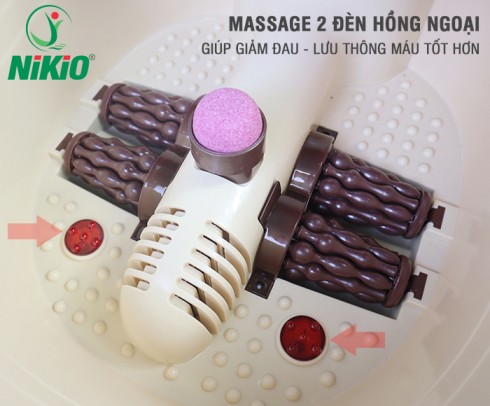 Bồn ngâm chân massage hồng ngoại Nhật Bản Nikio NK-192