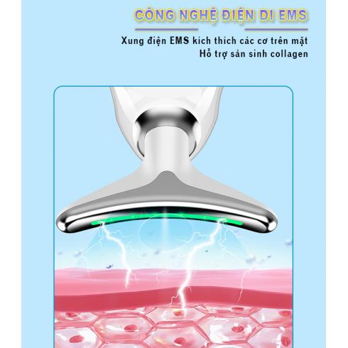 Máy massage mặt Nikio NK-126 chính hãng tích hợp 5 công nghệ tiên tiến