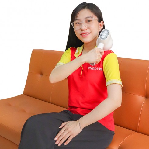 Máy massage cầm tay pin sạc Puli PL-668DC 8 đầu 6 cường độ mát xa