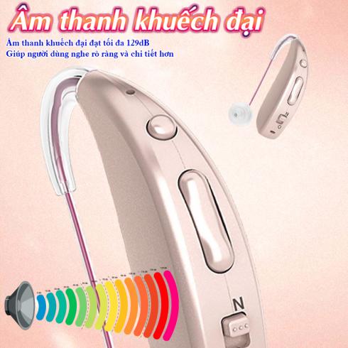 Máy trợ thính không dây Axon A-308D - Ghi nhớ chế độ hoạt động công nghệ lọc tiếng ồn 32 dB