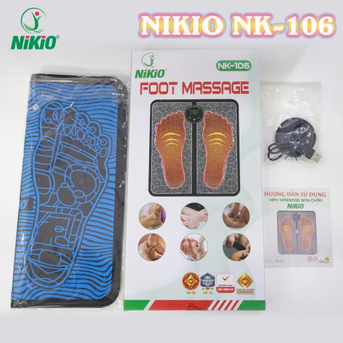 Máy massage chân xung điện Nikio NK-106 cao cấp sử dụng pin sạc