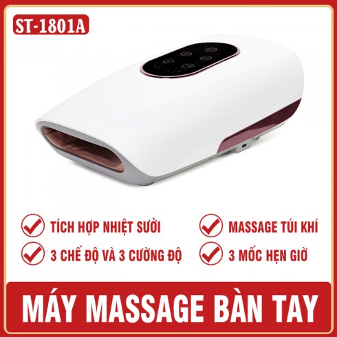 Máy massage bàn tay ST-1801A - Xoa bóp dây ấn bàn tay hỗ trợ điều trị tê tay đau nhức mỏi tay