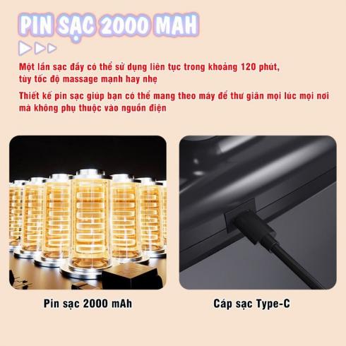 Máy massage giãn cơ 4 đầu Nikio NK-272 - Làm dịu cơ bắp giảm đau và cải thiện sự linh hoạt của cơ thể với 20 cường độ