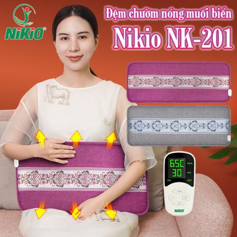 Túi chườm nóng muối biển Nikio NK-201 - Hỗ trợ làm dịu cơn đau bụng kinh cho chị em giúp giảm sưng viêm và làm dịu các tổn thương mô mềm