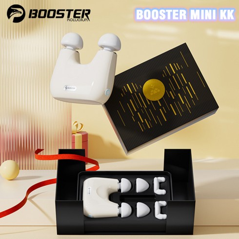 Súng massage cầm tay đầu kép Booster MINI KK - chườm nóng