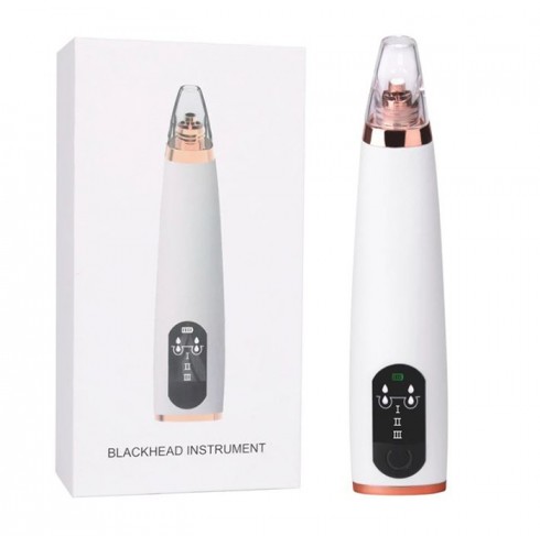 Máy hút mụn cầm tay pin sạc Blackhead Instrument - 3 đầu
