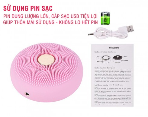 Máy rửa mặt kết hợp massage làm đẹp da 2in1 Ultra Top Secret