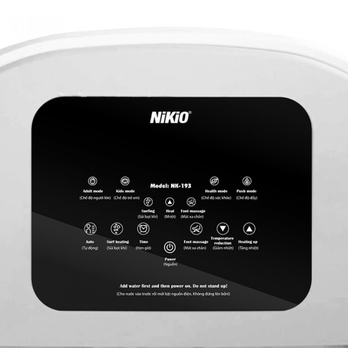 Bồn ngâm massage chân gấp gọn Nhật Bản Nikio NK-193