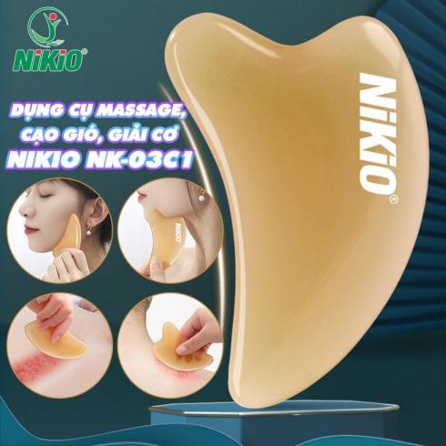 Dụng cụ massage cạo gió giải cơ Nikio NK-03C1 - Giải độc cơ thể kích thích tuần hoàn máu và thư giãn các cơ