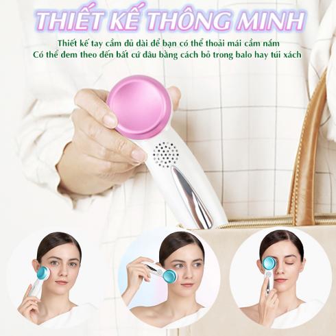 Búa nóng lạnh 2 đầu massage mặt mắt Nikio NK-127