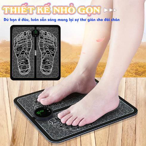 Máy massage chân xung điện Nikio NK-106 cao cấp sử dụng pin sạc