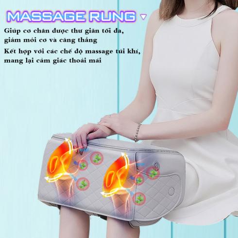 Máy massage đầu gối YIJIA YJ-908F - 5 cường độ massage 9 cường độ rung và túi ngải cứu đi kèm