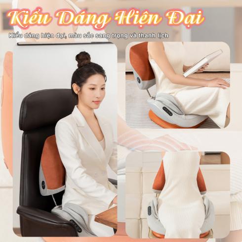 Ghế massage công thái học Aiveisi AVS-P9 - Hệ thống 7 túi khí masssage tiên tiến con lăn 3D xoay chiều