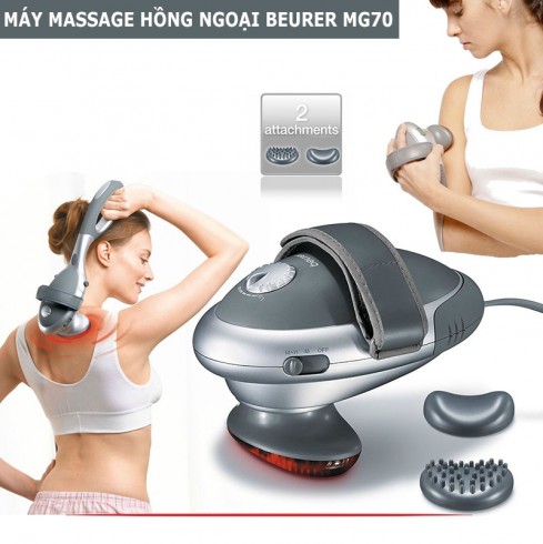Máy massage cầm tay đèn hồng ngoại Beurer MG70