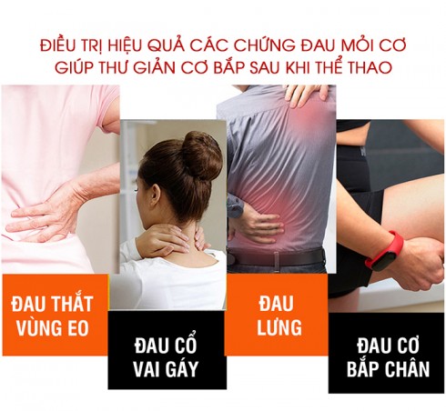Súng massage giãn cơ Booster Boluojun Light Saber New - 125W - 11 đầu massage + có đầu massage nhiệt