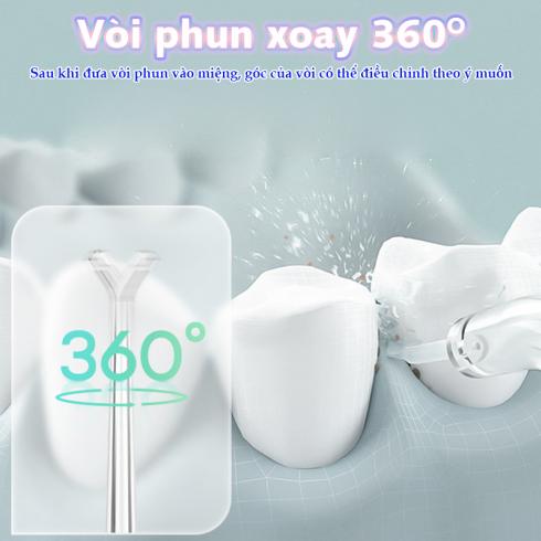 Máy tăm nước cầm tay Nikio NK-M209 - Tia nước siêu nhỏ 06 mm vòi phun xoay 360 độ