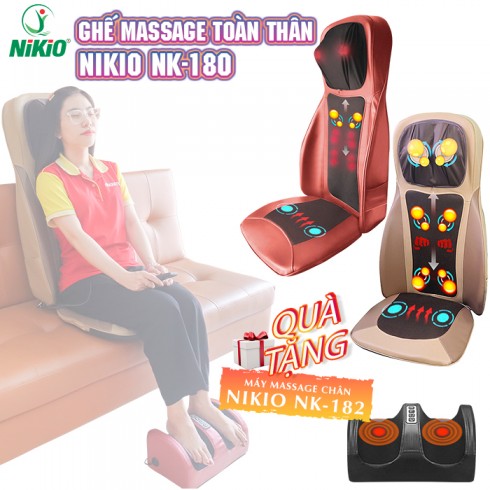 Ghế massage toàn thân hồng ngoại Nhật Bản Nikio NK-180
