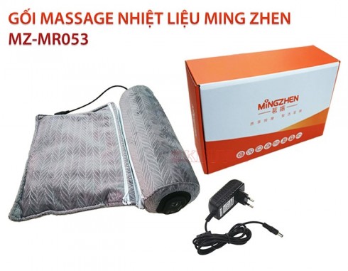 Gối massage cổ vai gáy tạo nhiệt nóng trị liệu Mingzhen MZ-MR053