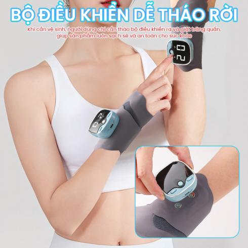 Máy massage kết hợp băng quấn cố định cổ tay Nikio XY-02 - Xung điện và nhiệt nóng