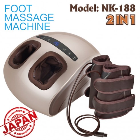 Máy massage chân áp suất khí Nhật Bản Nikio NK-188 - 2 in 1