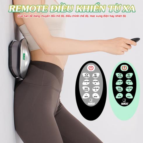 Máy massage lưng cột sống 5in1 Nikio NK-159 - Màu xám cao cấp
