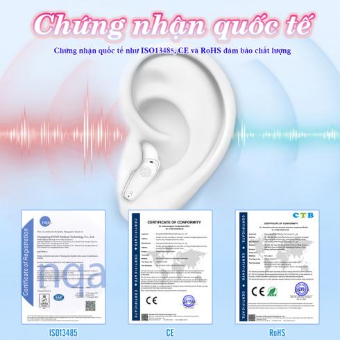 Tai nghe trợ thính siêu nhỏ FUNMIC EN-IA102B - Pin sạc cao cấp