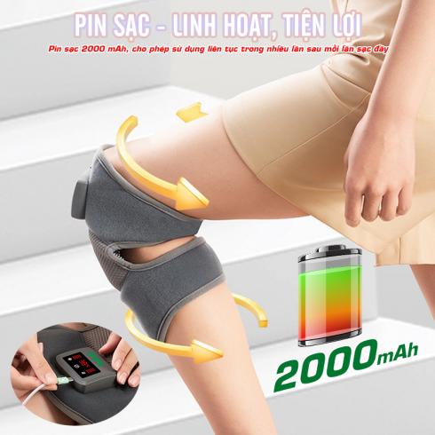Máy massage đầu gối đa năng Nikio NK-185D - Rung nóng