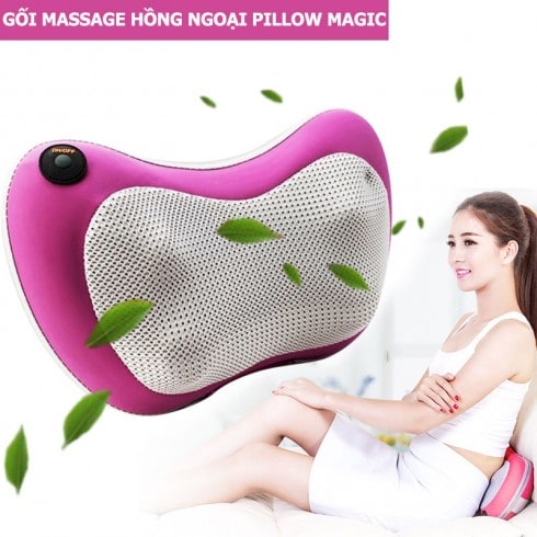 Gối massage hồng ngoại Pillow Magic New NPL-819