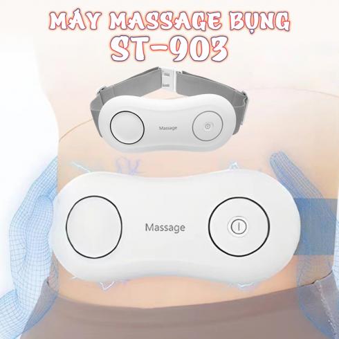 Máy massage bụng pin sạc ST-903 - Công nghệ xung điện EMS tia hồng ngoại và viên nén ngải cứu