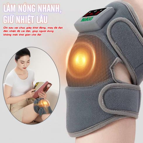 Máy massage đầu gối đa năng Nikio NK-185D - Rung nóng
