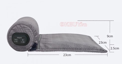 Gối massage cổ vai gáy tạo nhiệt nóng trị liệu Mingzhen MZ-MR053