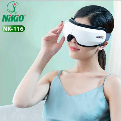 Máy massage mắt túi khí giảm đau nhức mỏi Nikio NK-116 -Kết nối bluetooth nghe nhạc