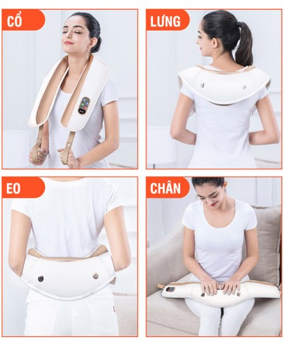 Máy massage cổ vai gáy Ming Zhen MZ-666 New - 100 kiểu đấm