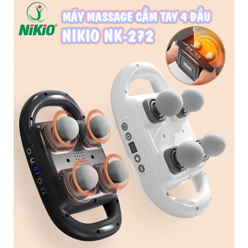 Máy massage giãn cơ 4 đầu Nikio NK-272 - Làm dịu cơ bắp giảm đau và cải thiện sự linh hoạt của cơ thể với 20 cường độ