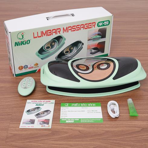 Máy massage lưng cột sống 5in1 Nikio NK-159 - Màu xám cao cấp