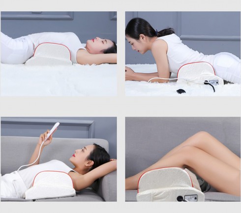 Đệm massage lưng rung nóng kèm đèn hồng ngoại YJ-M4 - có tấm lót lưng