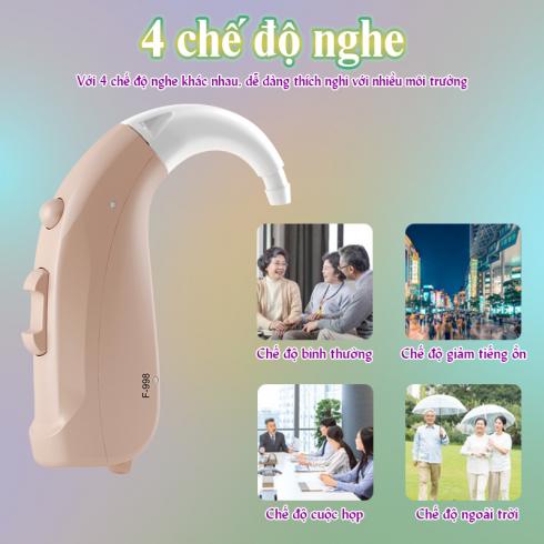 Máy trợ thính không dây Axon F-998 - Âm thanh chân thực thiết kế nhỏ gọn