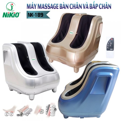 Máy massage bàn chân và bắp chân nhiệt sưởi 4D Nikio NK-189