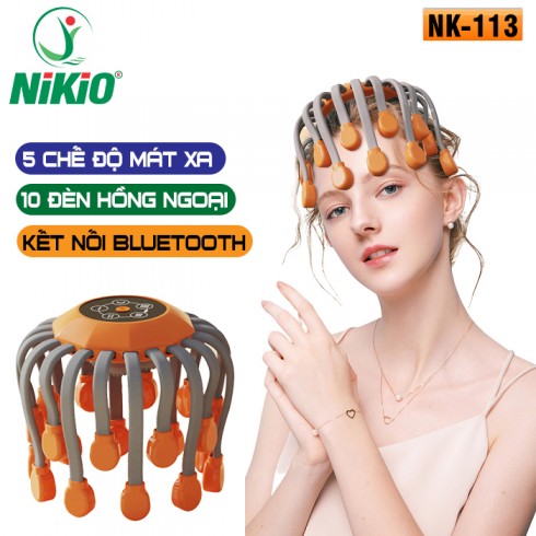 Máy massage đầu chân bạch tuộc Nikio NK-113 - 20 chân và 4 đầu mát xa thư giãn và giảm stress tăng t