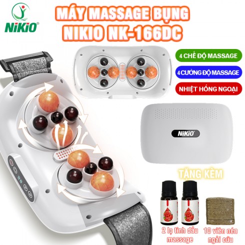 Máy massage bụng giảm mỡ Nikio NK-166DC - Công nghệ xoa bóp kết hợp hồng ngoại
