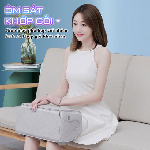 Máy massage đầu gối YIJIA YJ-908F - 5 cường độ massage 9 cường độ rung và túi ngải cứu đi kèm