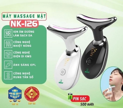 Máy massage mặt Nikio NK-126 chính hãng tích hợp 5 công nghệ tiên tiến