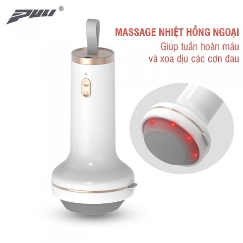 Máy massage cầm tay pin sạc mini 8 đầu Puli PL-670