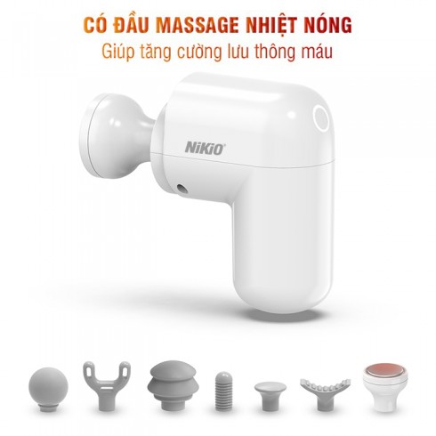 Súng massage cầm tay siêu mini Nikio NK-173 - Giảm đau nhức mỏi căng cơ cho chị em hoặc người lớn tu