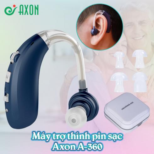 Máy trợ thính Axon A-360 - Kết nối Bluetooth nghe nhạc 4 nút tai Silicon thay đổi