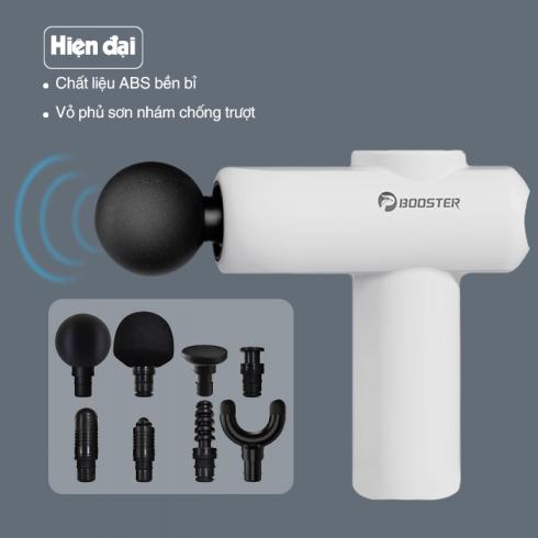 Súng massage mini Booster V2 cầm tay giãn cơ - Pin sạc 8 đầu