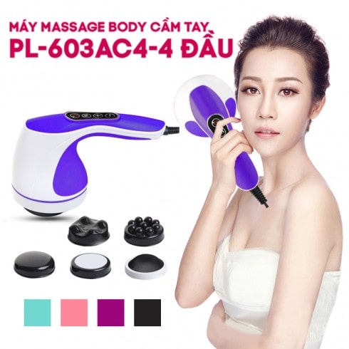Máy massage body cầm tay 4 đầu Puli PL-603AC4 - Điện tử
