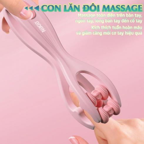 Con lăn massage ngón tay Nikio NK-02C - Giữ cho ngón tay trẻ trung làm thon gọn và lưu thông máu