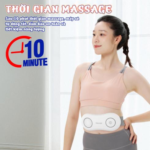 Máy massage bụng pin sạc ST-903 - Công nghệ xung điện EMS tia hồng ngoại và viên nén ngải cứu