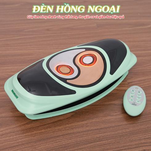 Máy massage lưng cột sống 5in1 Nikio NK-159 - Màu xám cao cấp